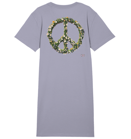 Peace Flower - Ladies Organic Shirt Dress