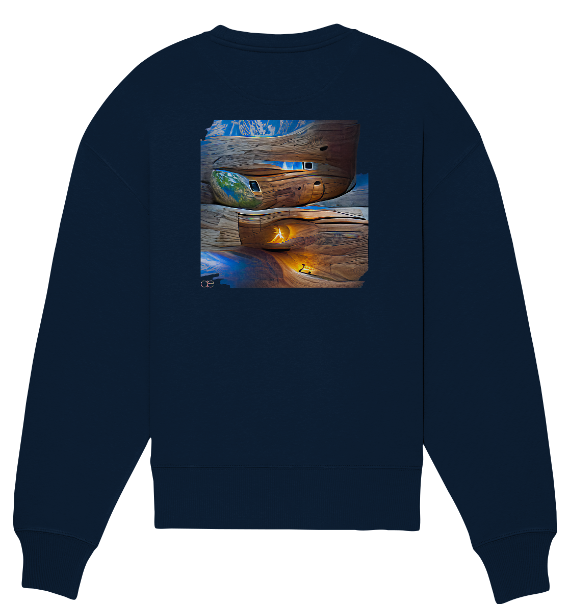 Ai Earth Perspective - Organic Oversize Sweatshirt