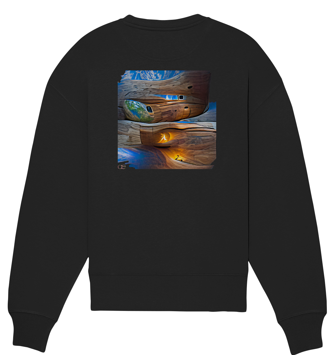 Ai Earth Perspective - Organic Oversize Sweatshirt