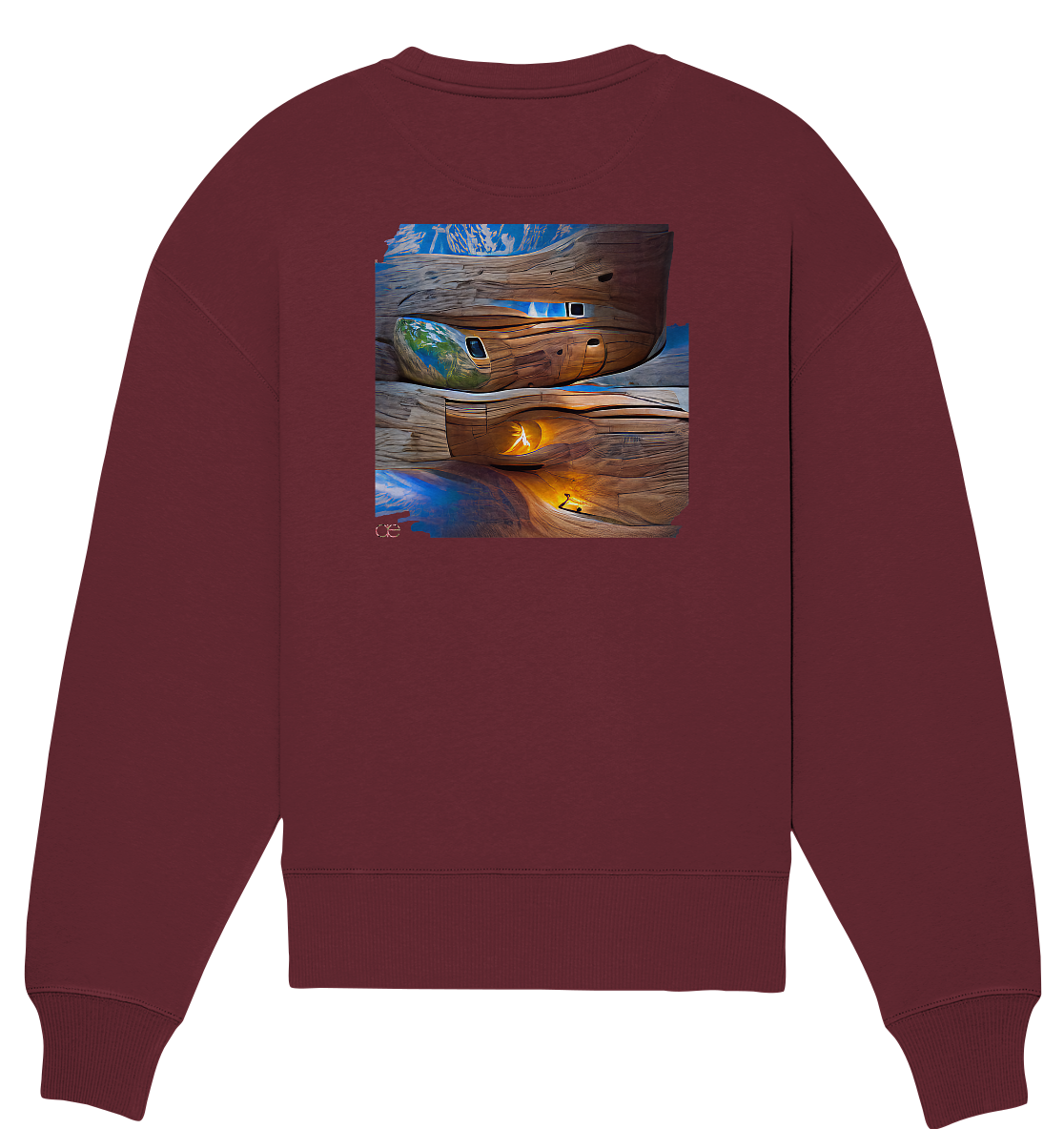 Ai Earth Perspective - Organic Oversize Sweatshirt