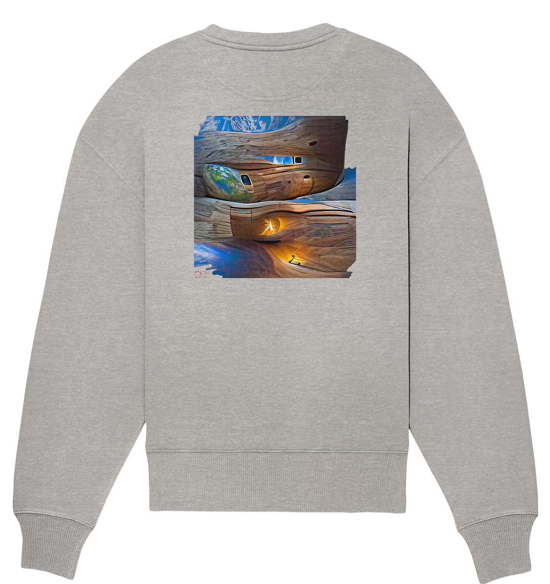Ai Earth Perspective - Organic Oversize Sweatshirt