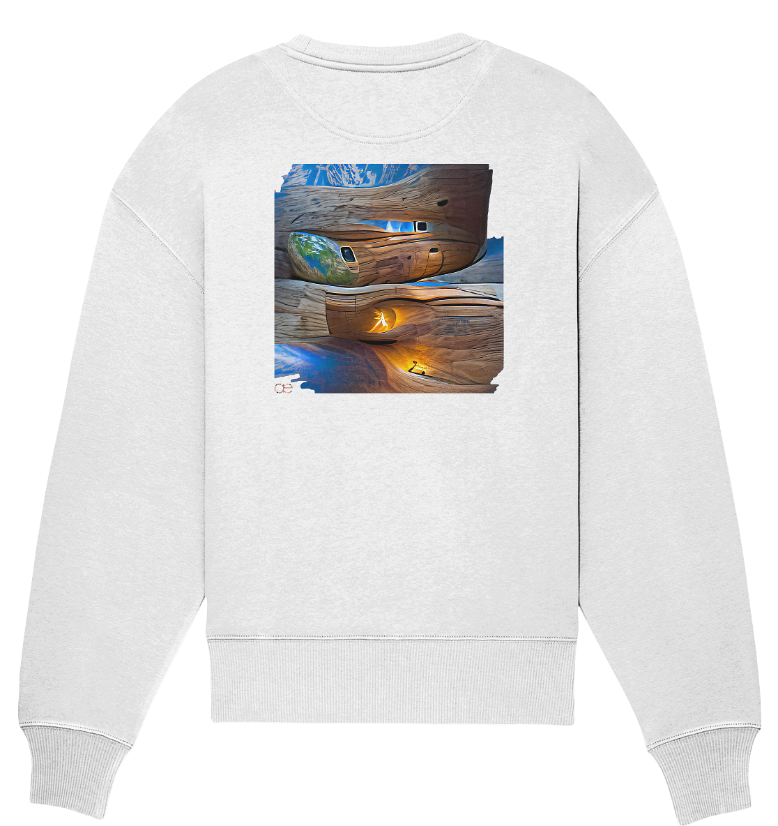 Ai Earth Perspective - Organic Oversize Sweatshirt