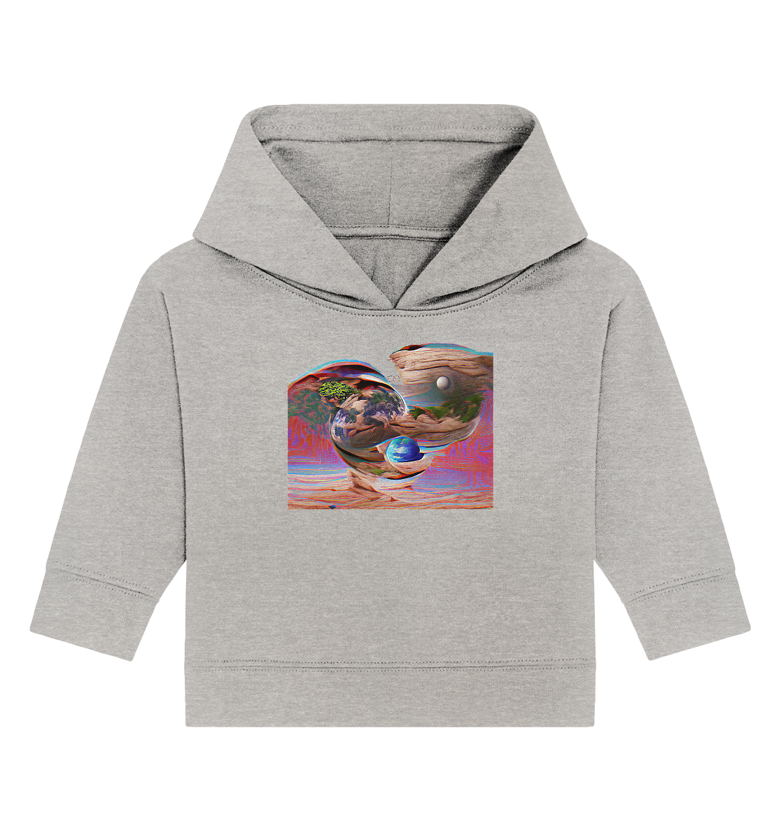 Ai Orbit Flora - Baby Organic Hoodie
