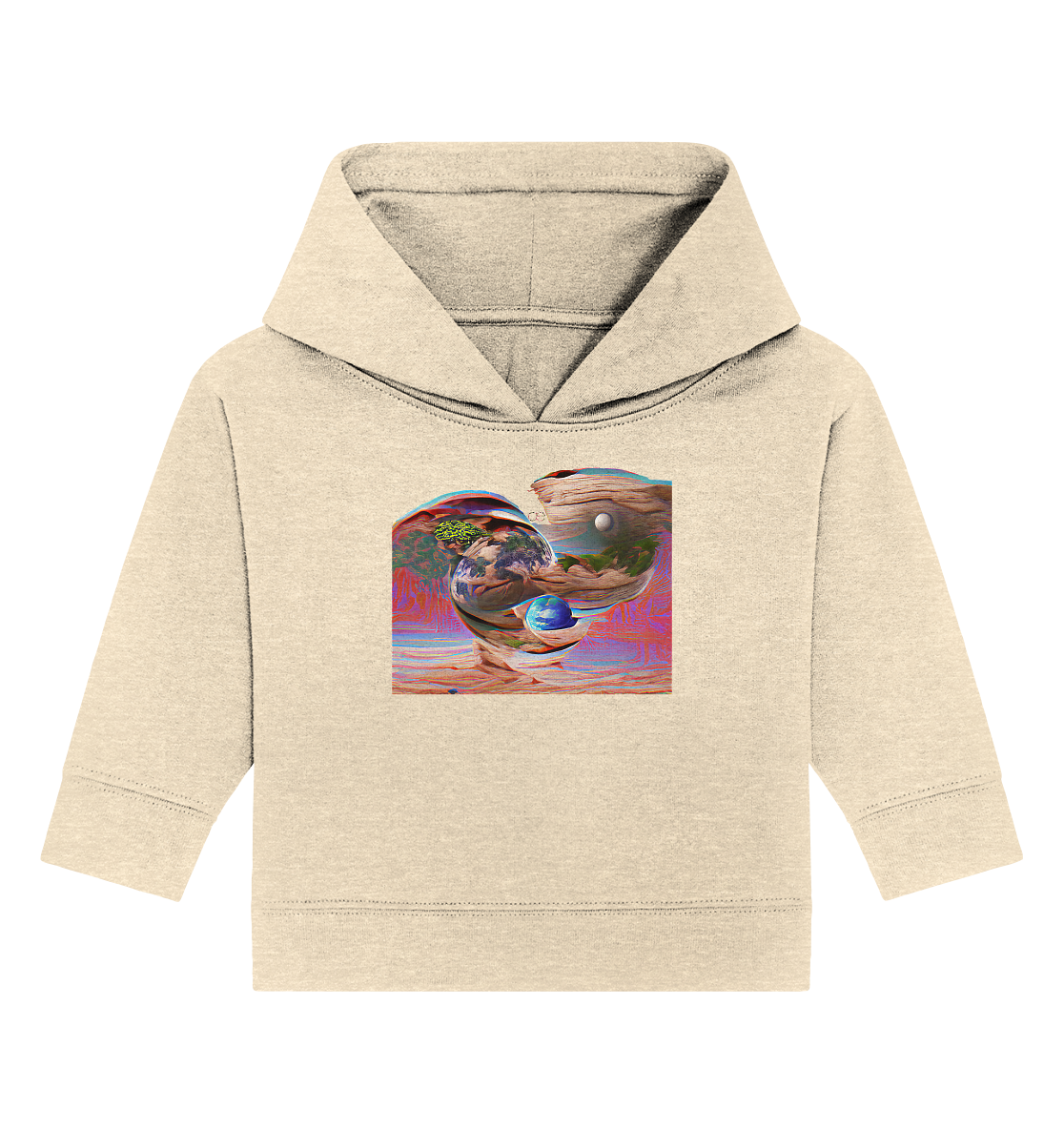Ai Orbit Flora - Baby Organic Hoodie