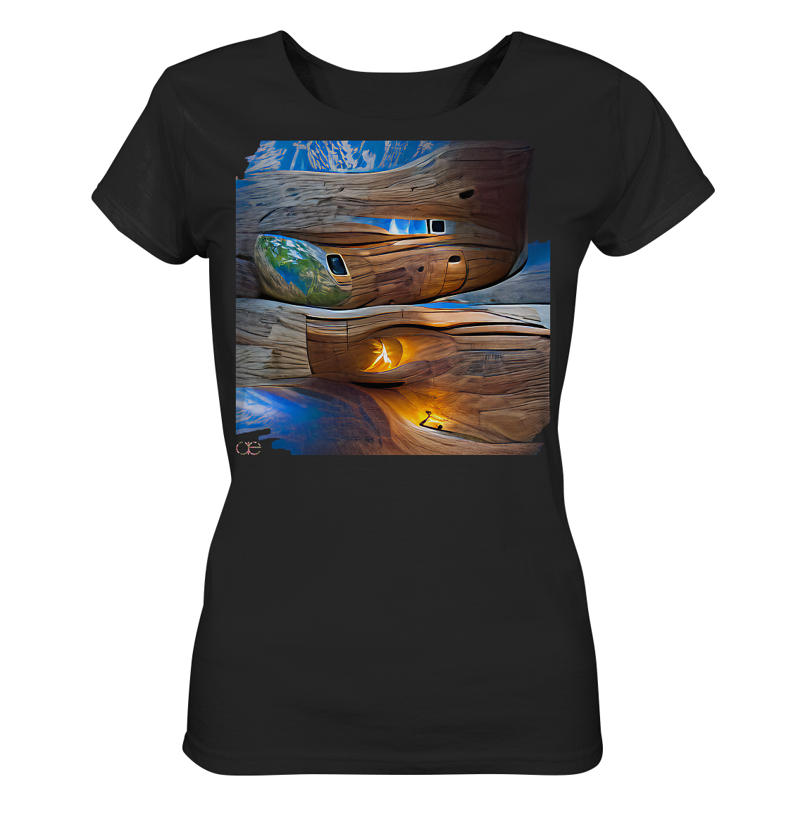 Ai Earth Perspective - Ladies Organic Basic Shirt