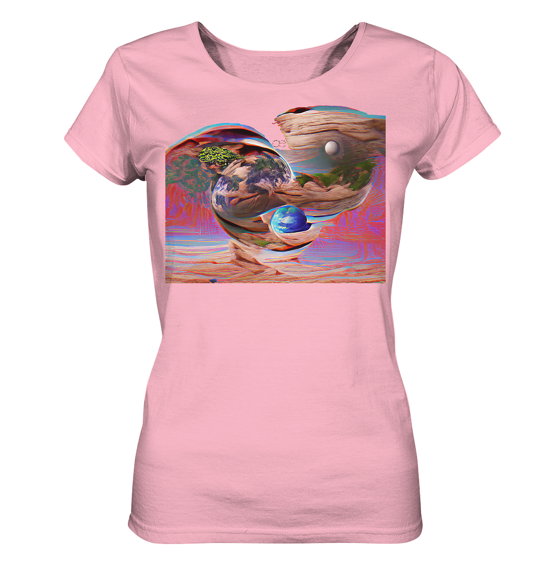 Ai Orbit Flora - Ladies Organic Basic Shirt