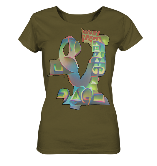 Peace & Love - Ladies Organic Shirt