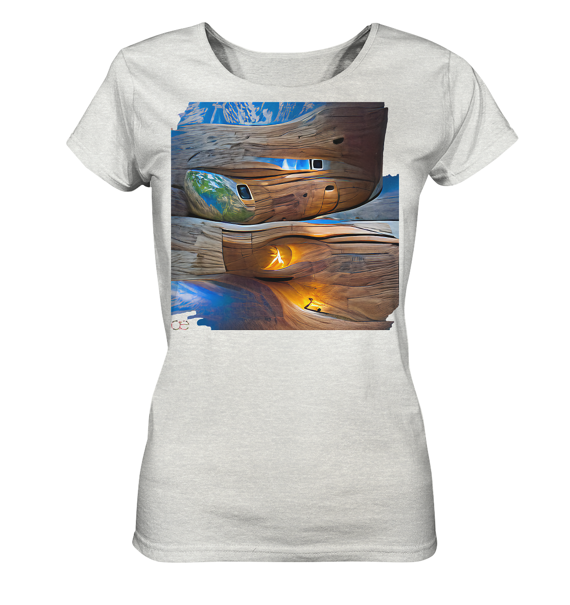 Ai Earth Perspective - Ladies Organic Shirt (meliert)