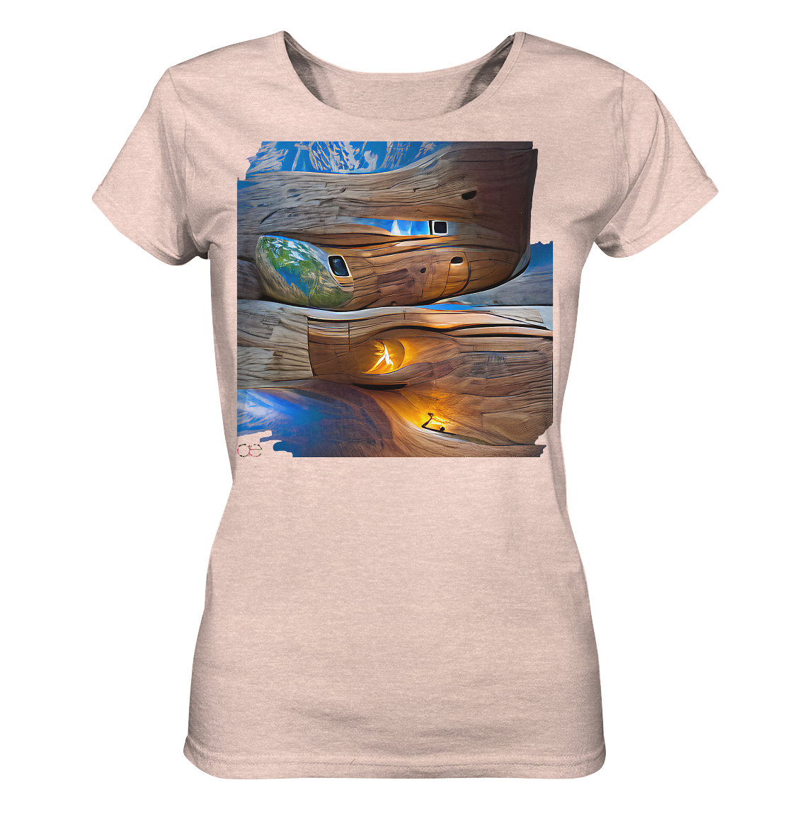 Ai Earth Perspective - Ladies Organic Shirt (meliert)