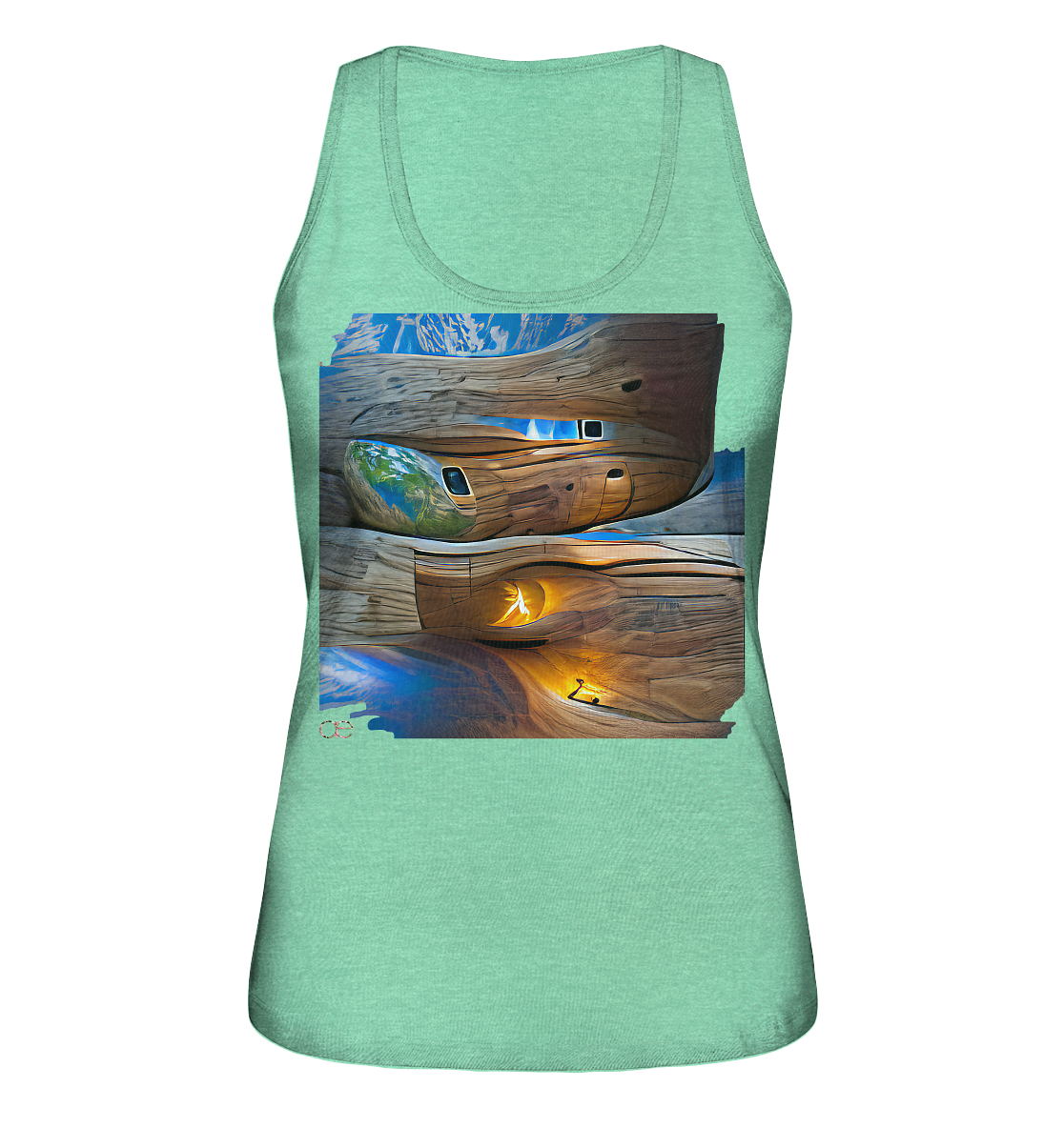 Ai Earth Perspective - Ladies Organic Tank-Top