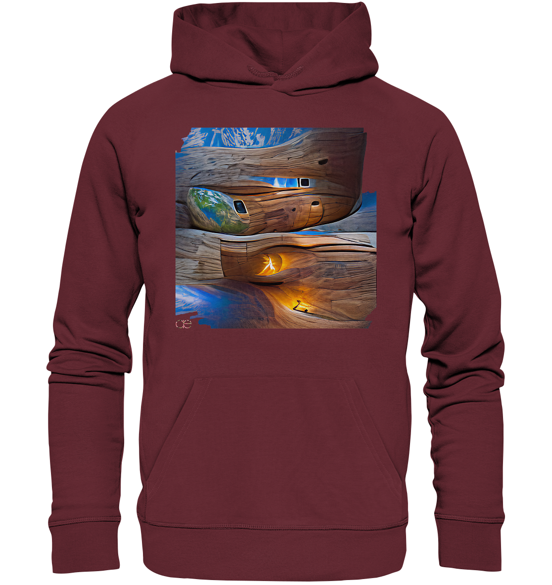 Ai Earth Perspective - Organic Basic Hoodie