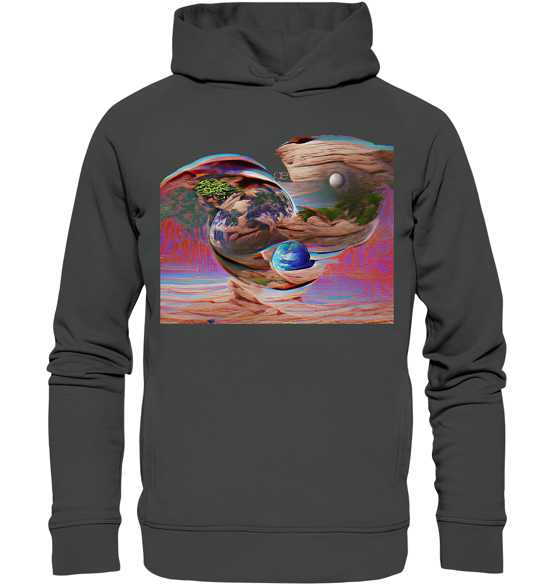 Ai Orbit Flora - Organic Fashion Hoodie