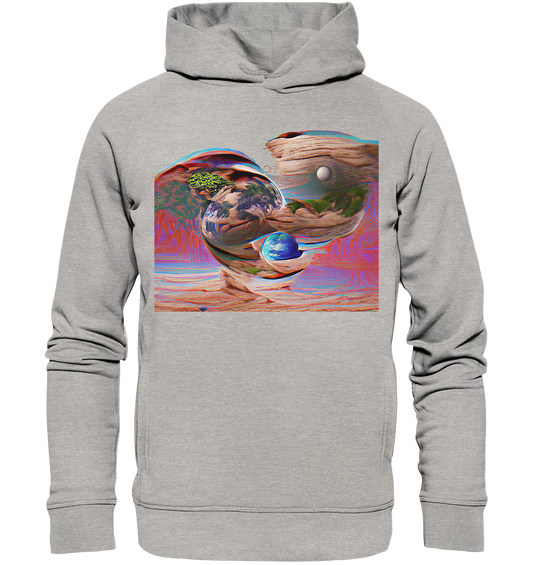 Ai Orbit Flora - Organic Fashion Hoodie