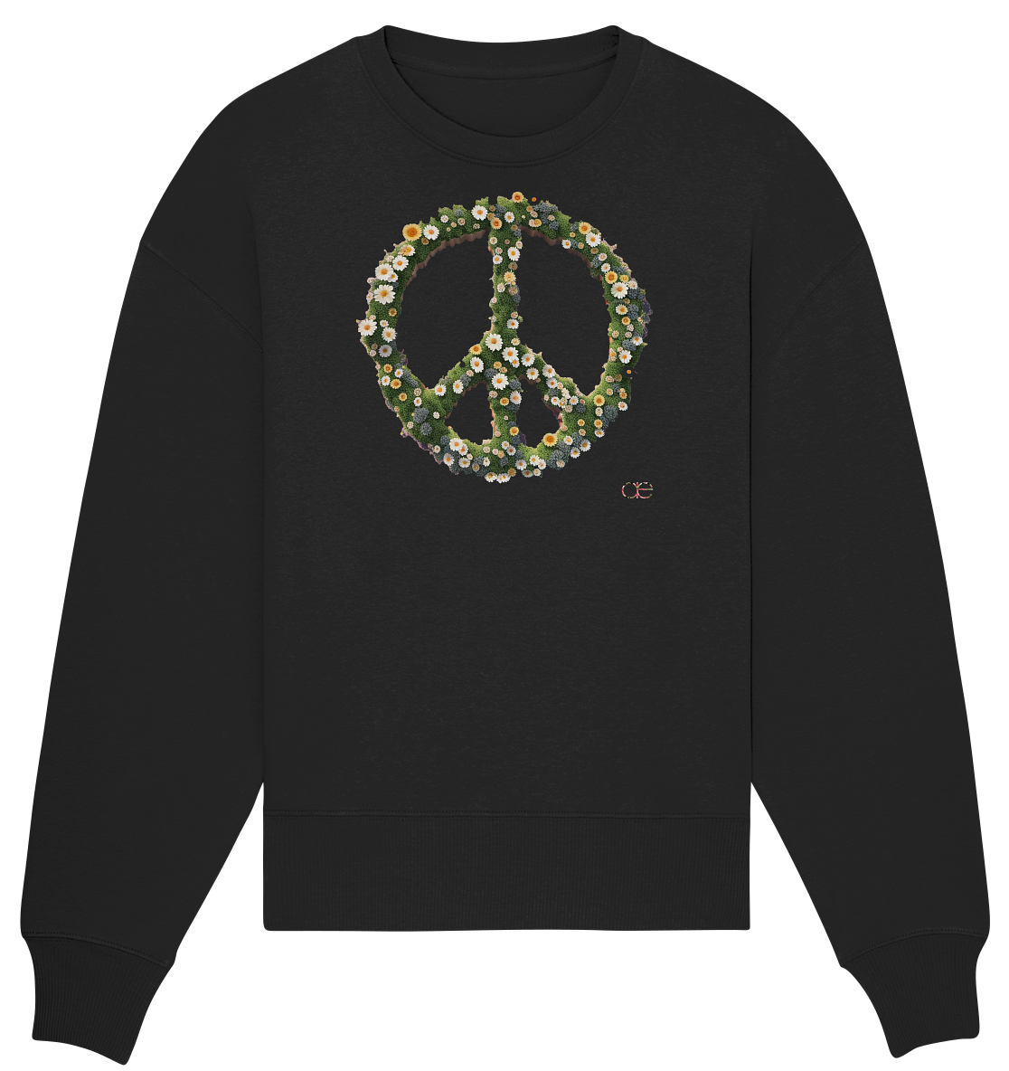 Peace Flower - Organic Oversize Sweatshirt