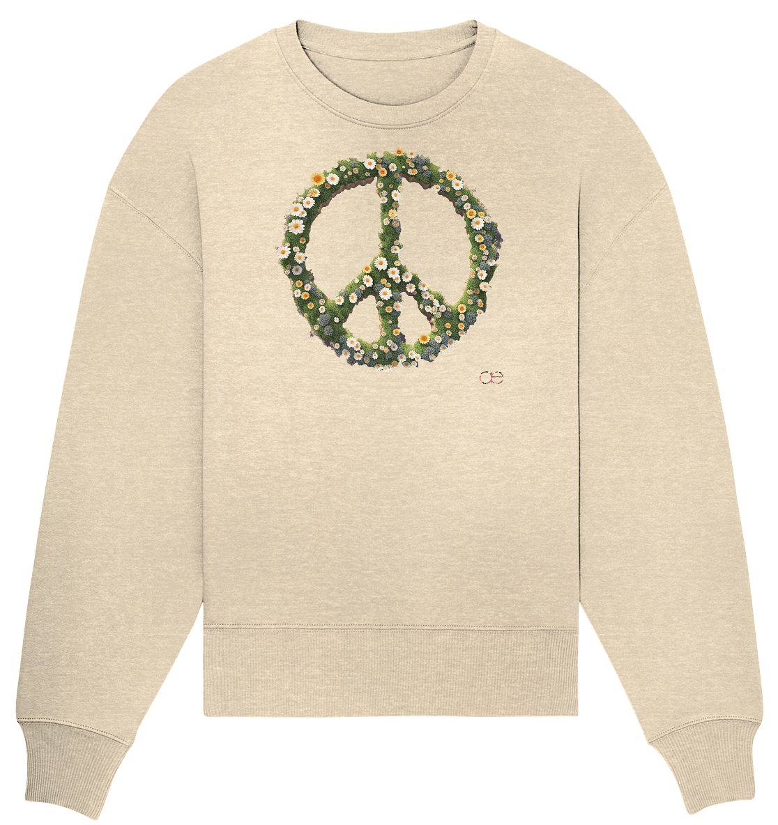 Peace Flower - Organic Oversize Sweatshirt