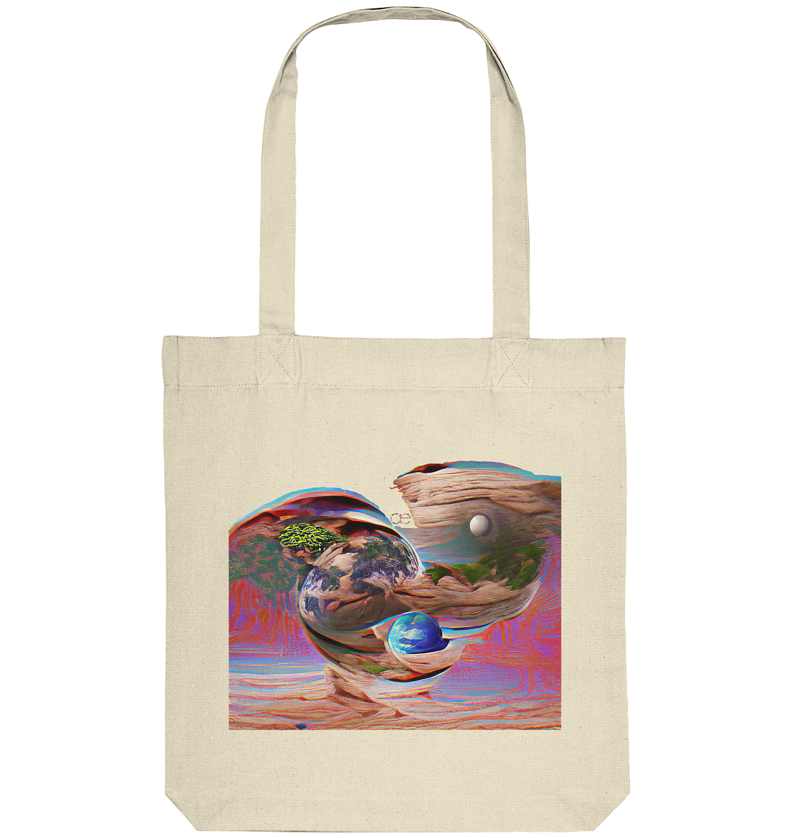 Ai Orbit Flora - Organic Tote-Bag