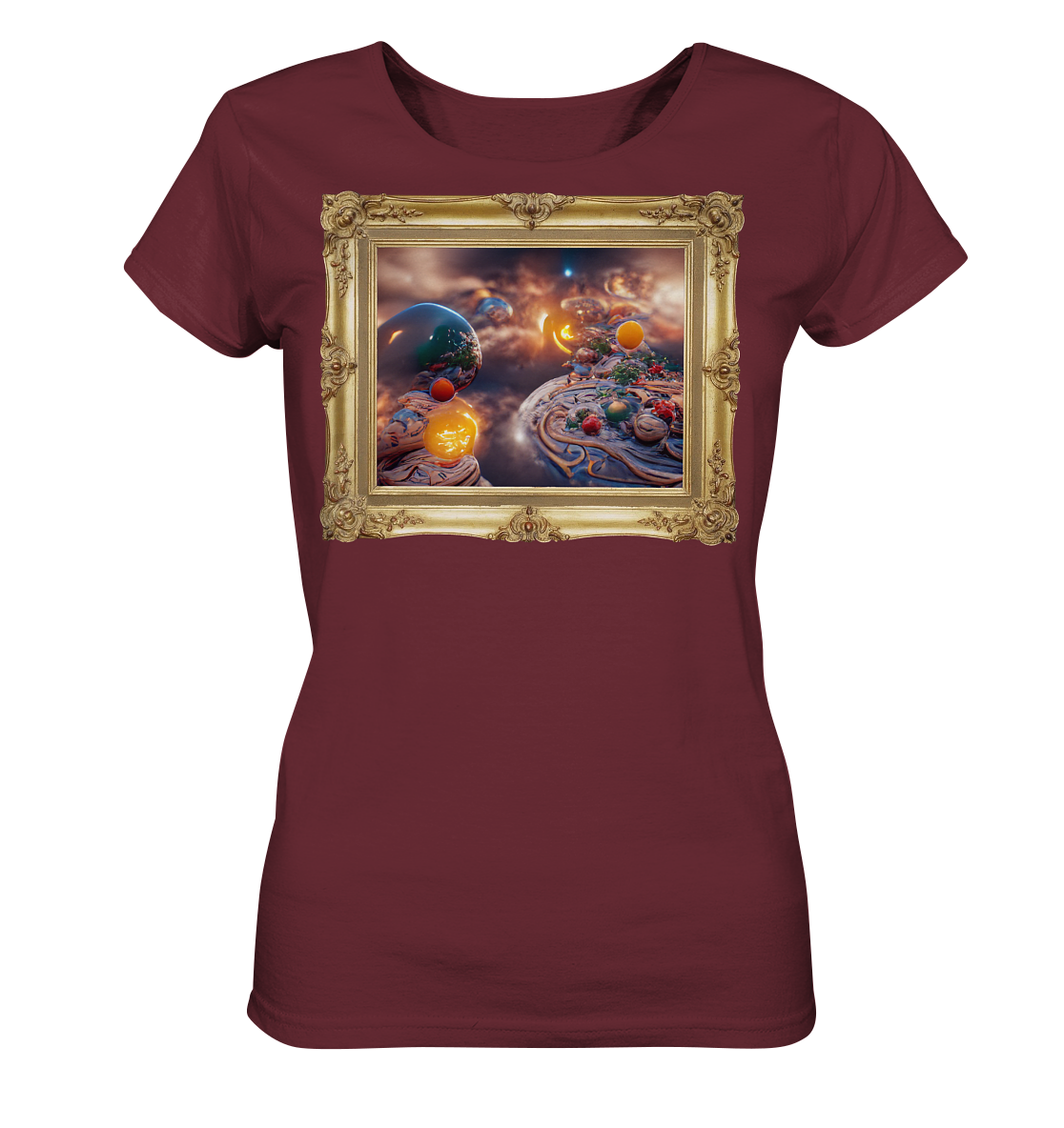 Ai Galaxy Frame - Ladies Organic Shirt