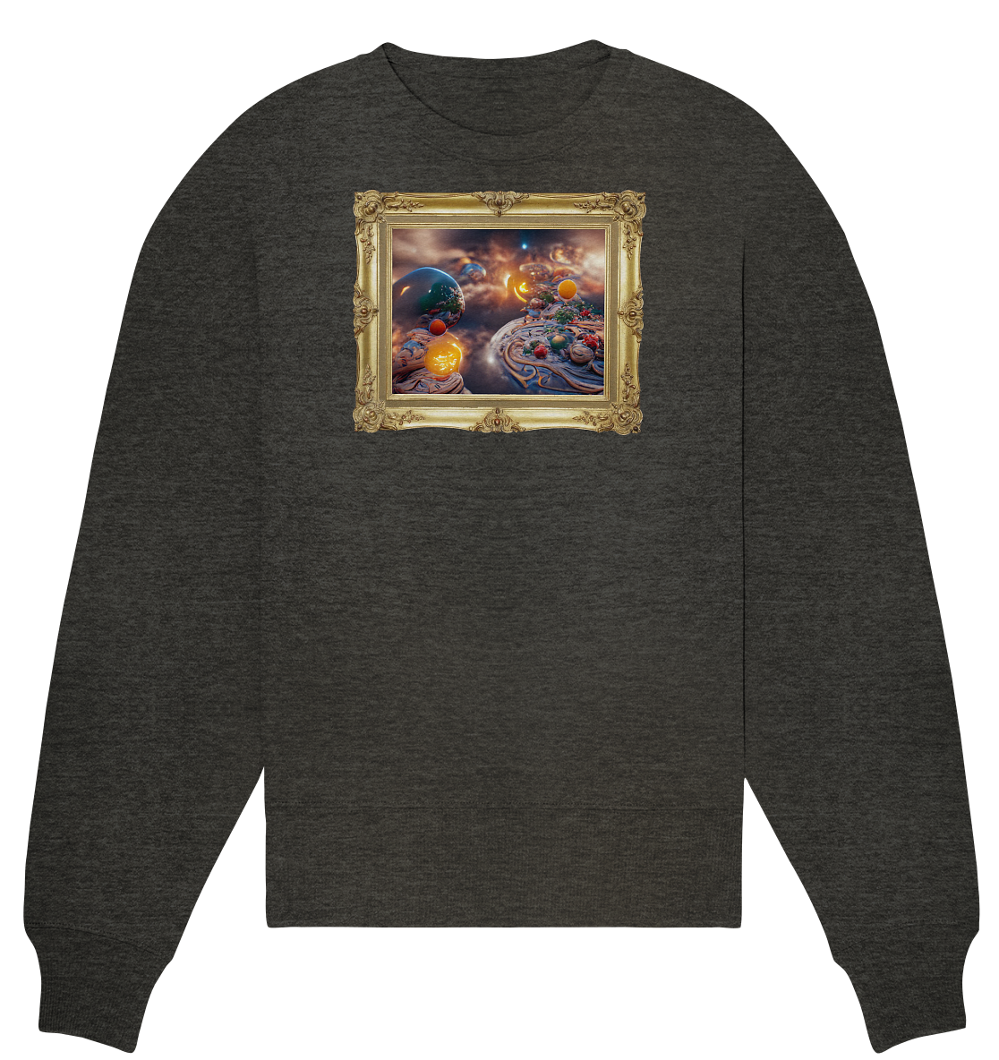 Ai Galaxy Frame - Organic Oversize Sweatshirt