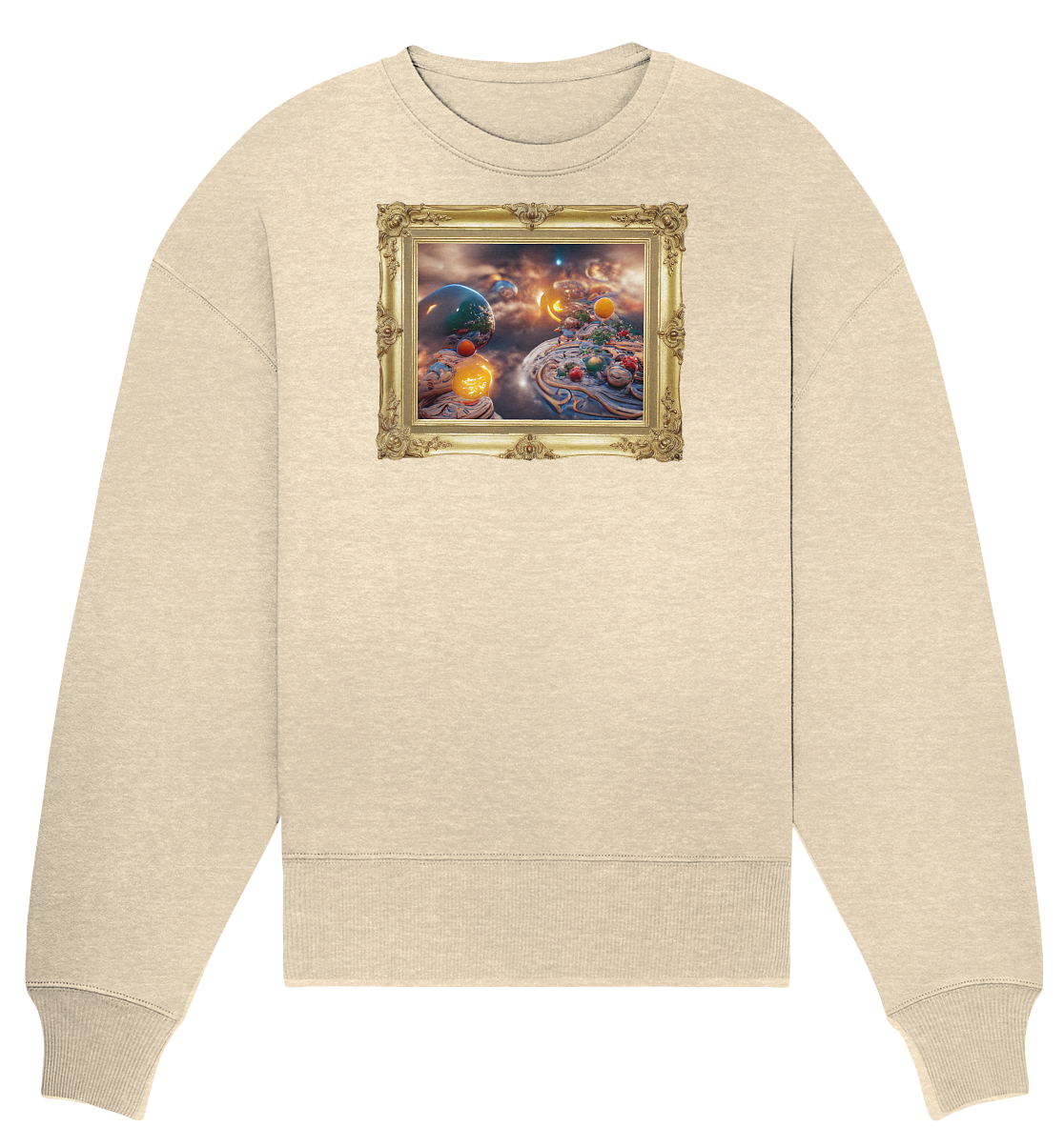 Ai Galaxy Frame - Organic Oversize Sweatshirt