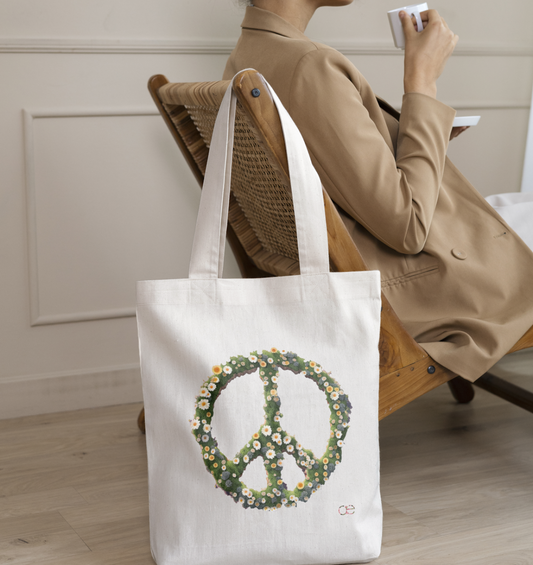 Peace Flower - Organic Tote-Bag