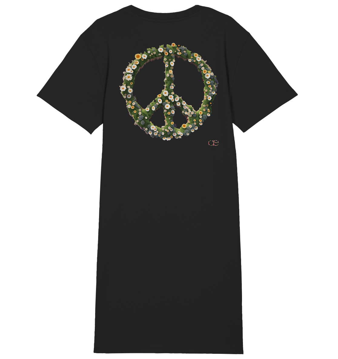 Peace Flower - Ladies Organic Shirt Dress