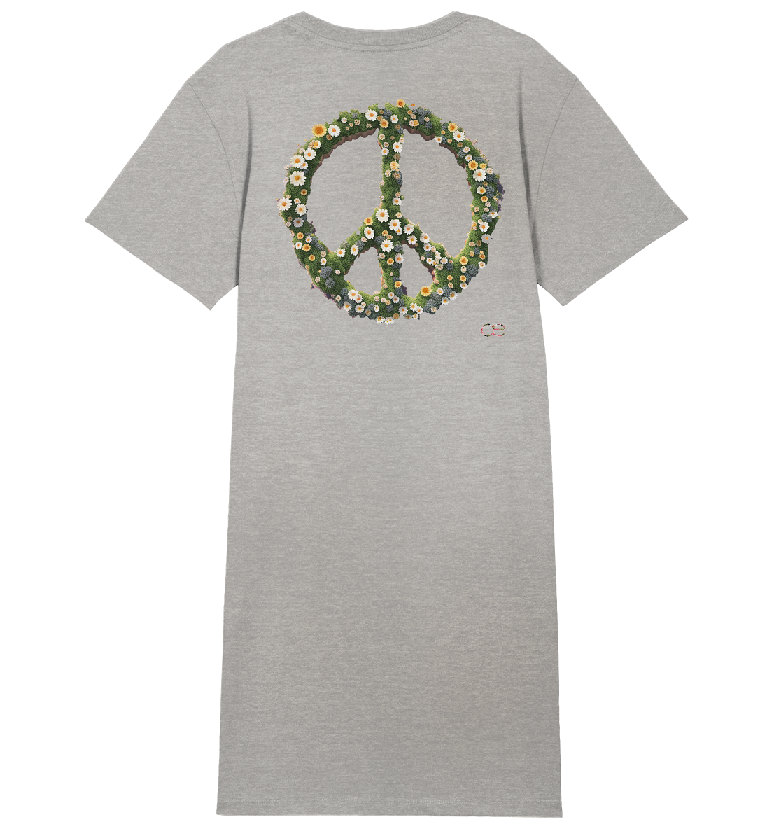 Peace Flower - Ladies Organic Shirt Dress