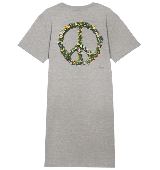 Peace Flower - Ladies Organic Shirt Dress