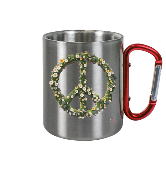 Peace Flower - Edelstahl Tasse