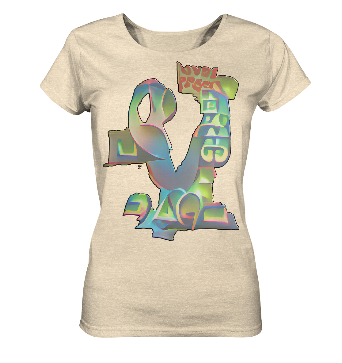 Peace & Love - Ladies Organic Shirt