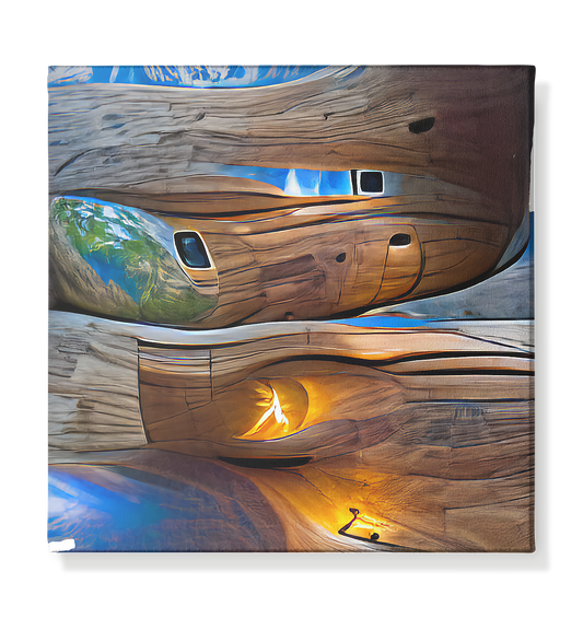 Ai Earth Perspective  - Leinwand 30x30cm