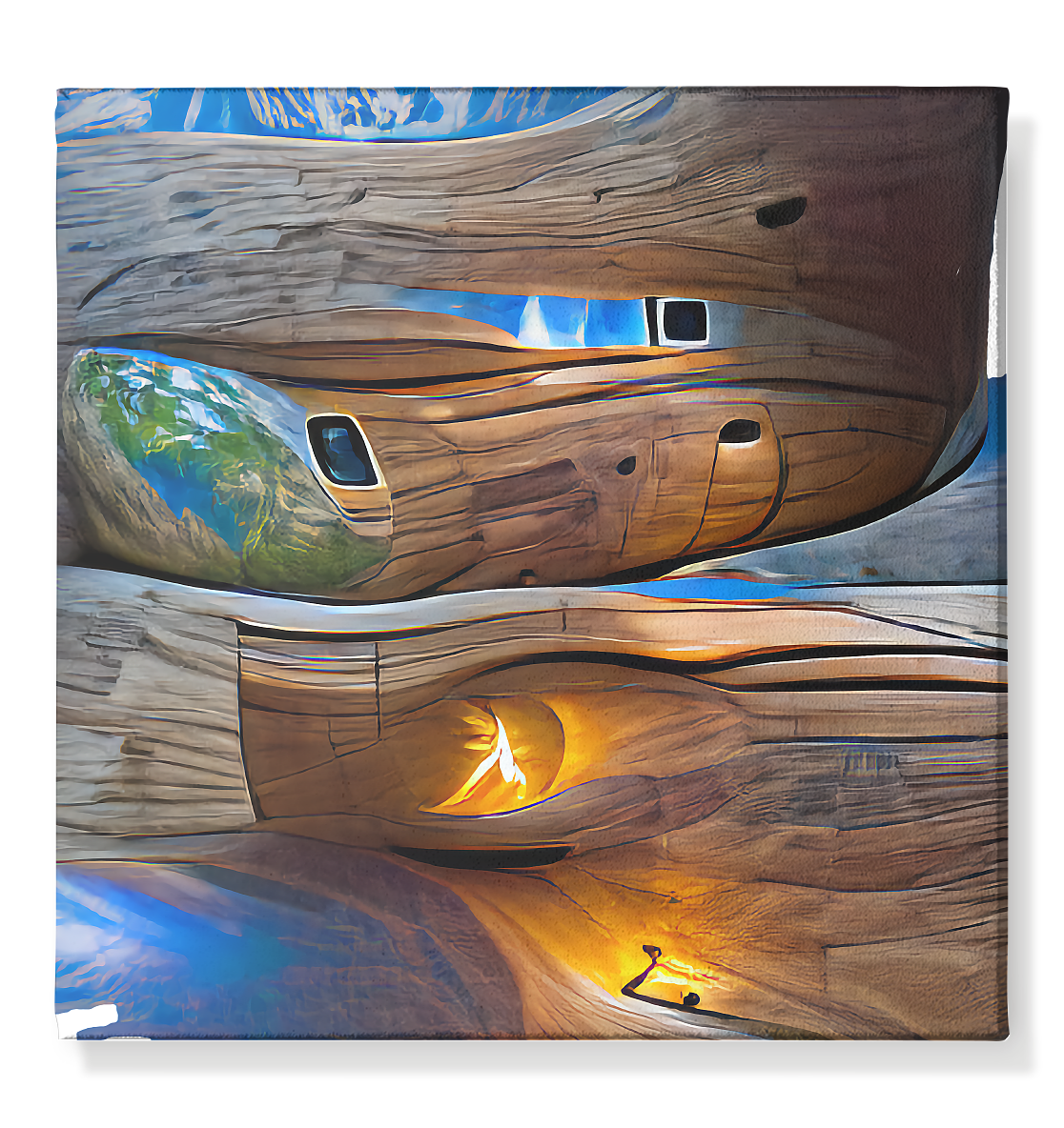 Ai Earth Perspective  - Leinwand 50x50cm