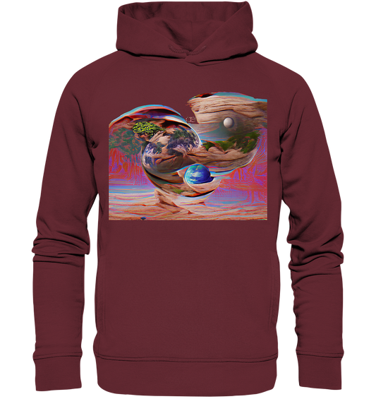 Ai Orbit Flora - Organic Fashion Hoodie