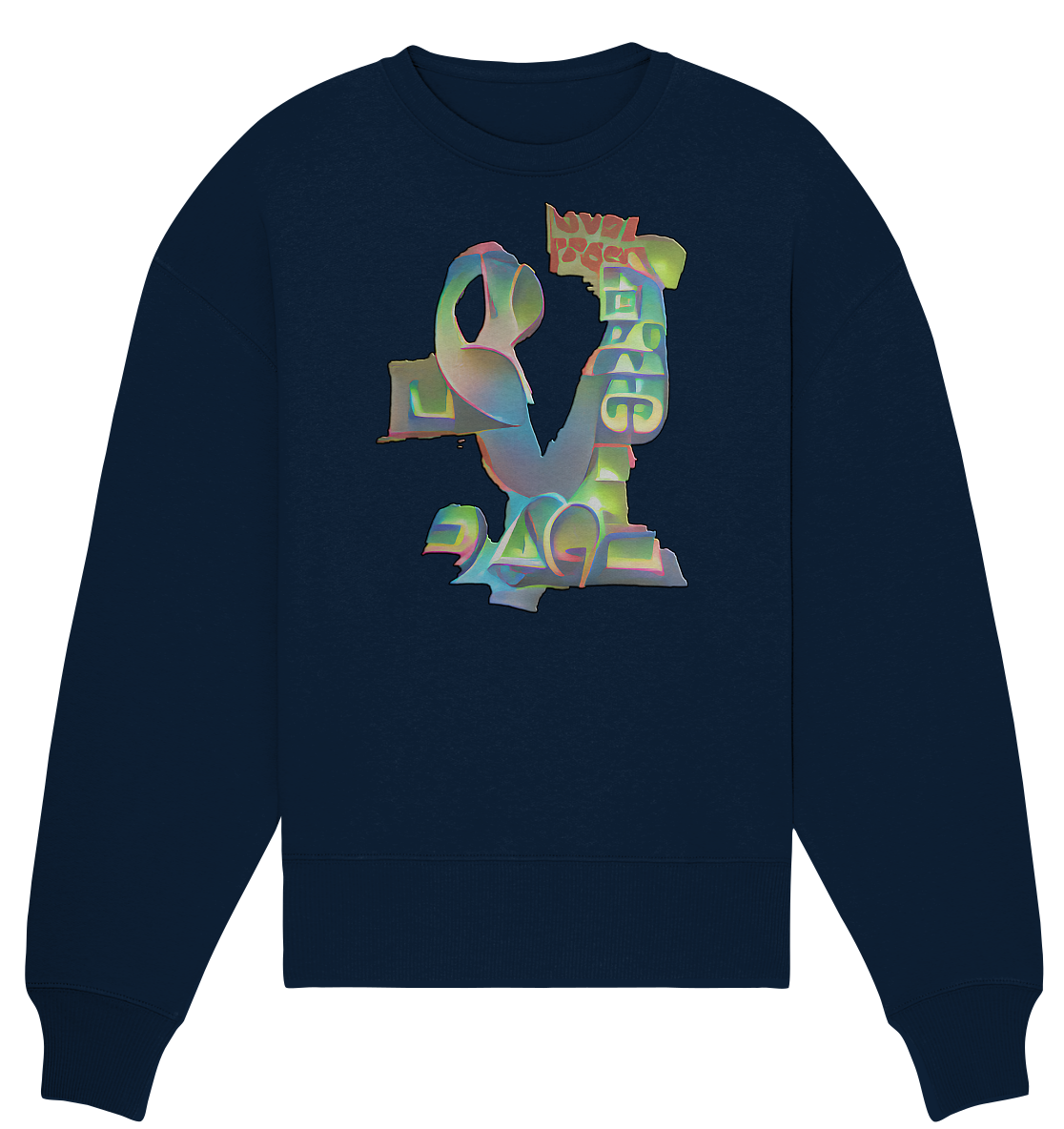 Peace & Love - Organic Oversize Sweatshirt