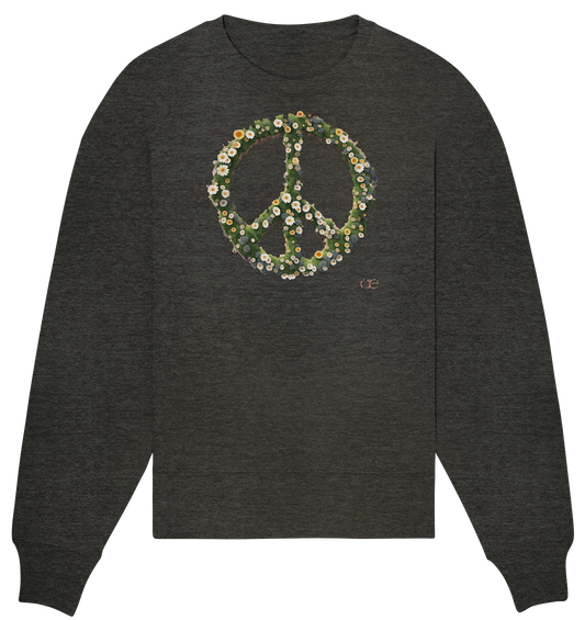 Peace Flower - Organic Oversize Sweatshirt