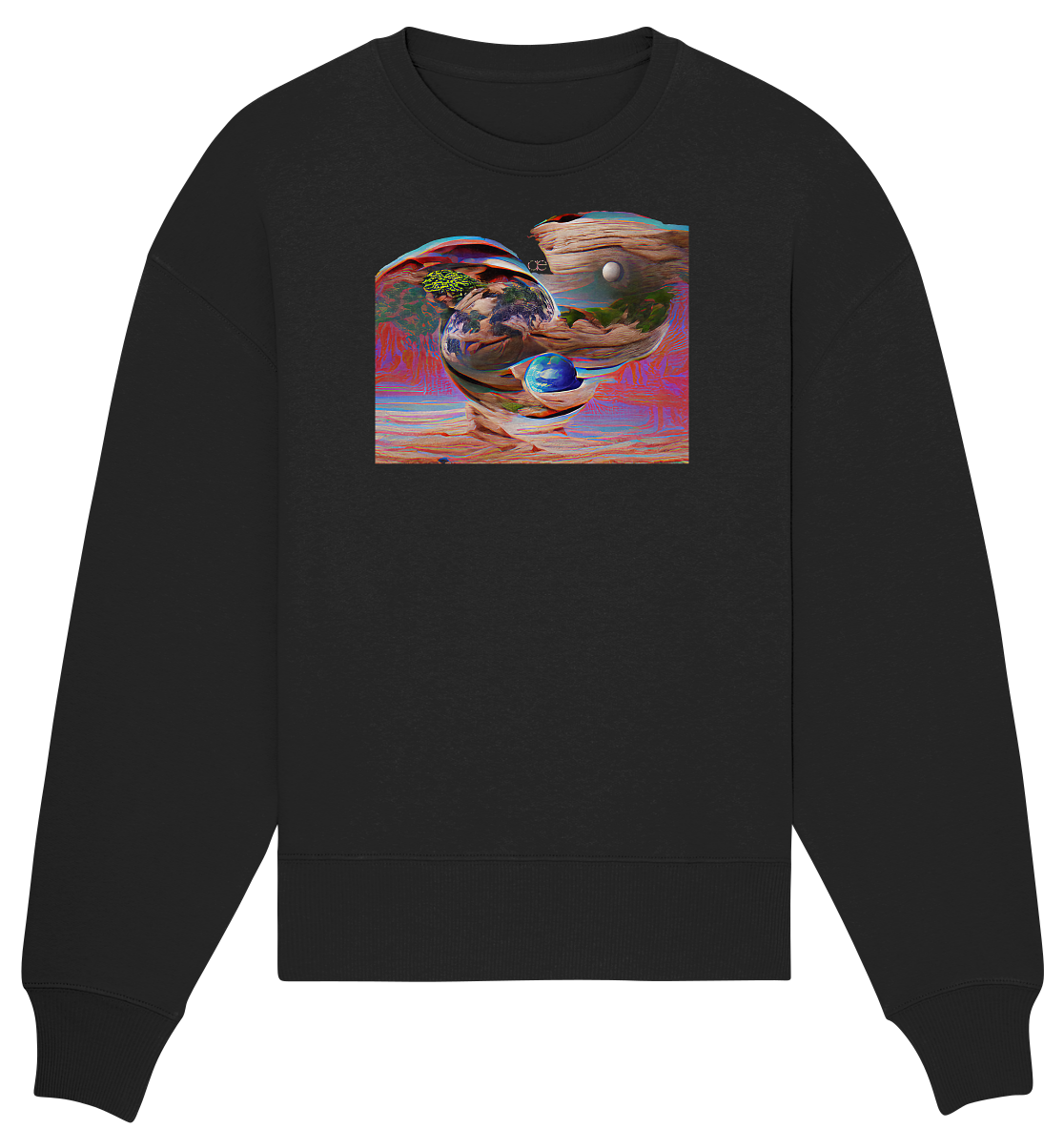 Ai Orbit Flora - Organic Oversize Sweatshirt