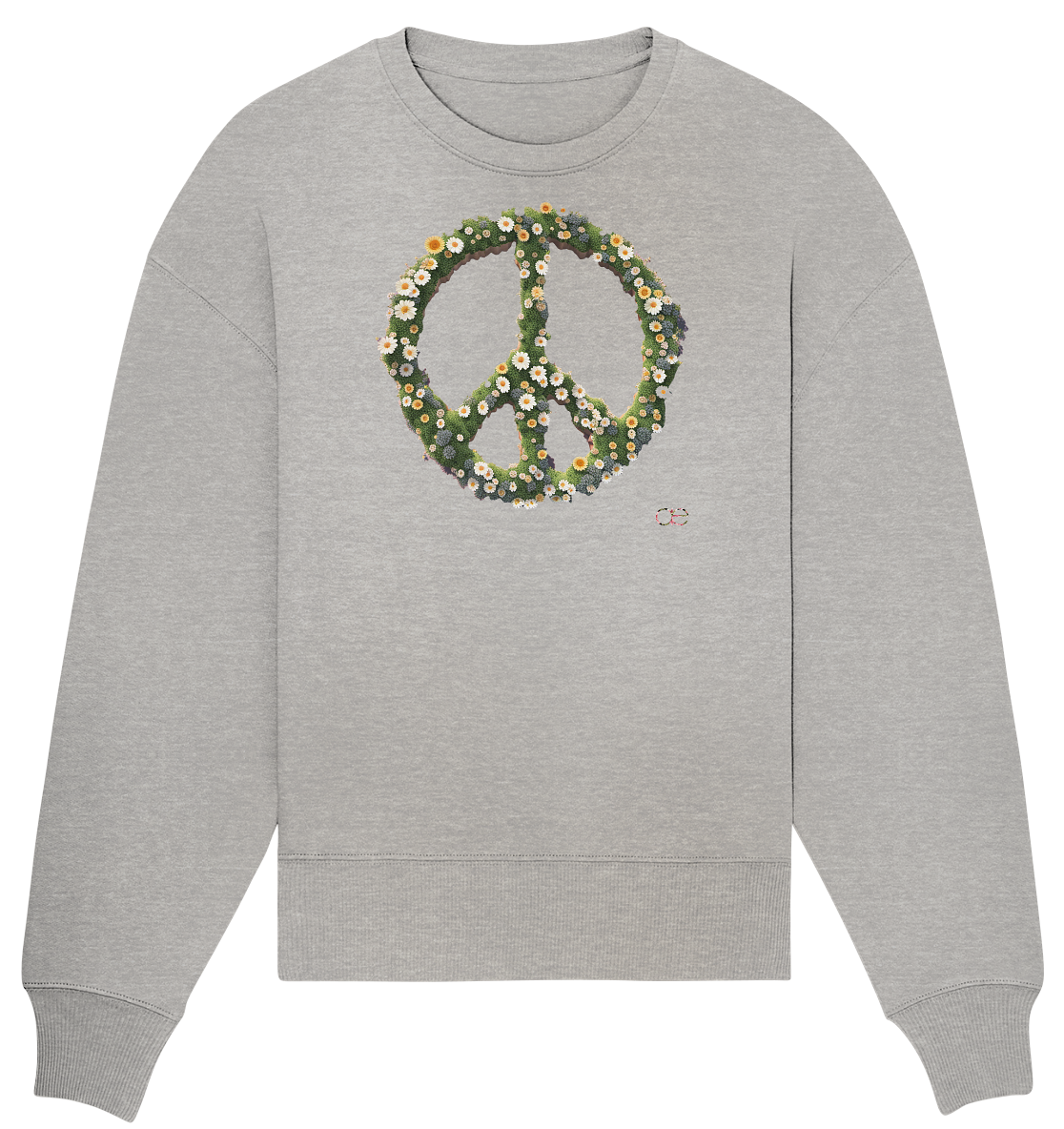 Peace Flower - Organic Oversize Sweatshirt