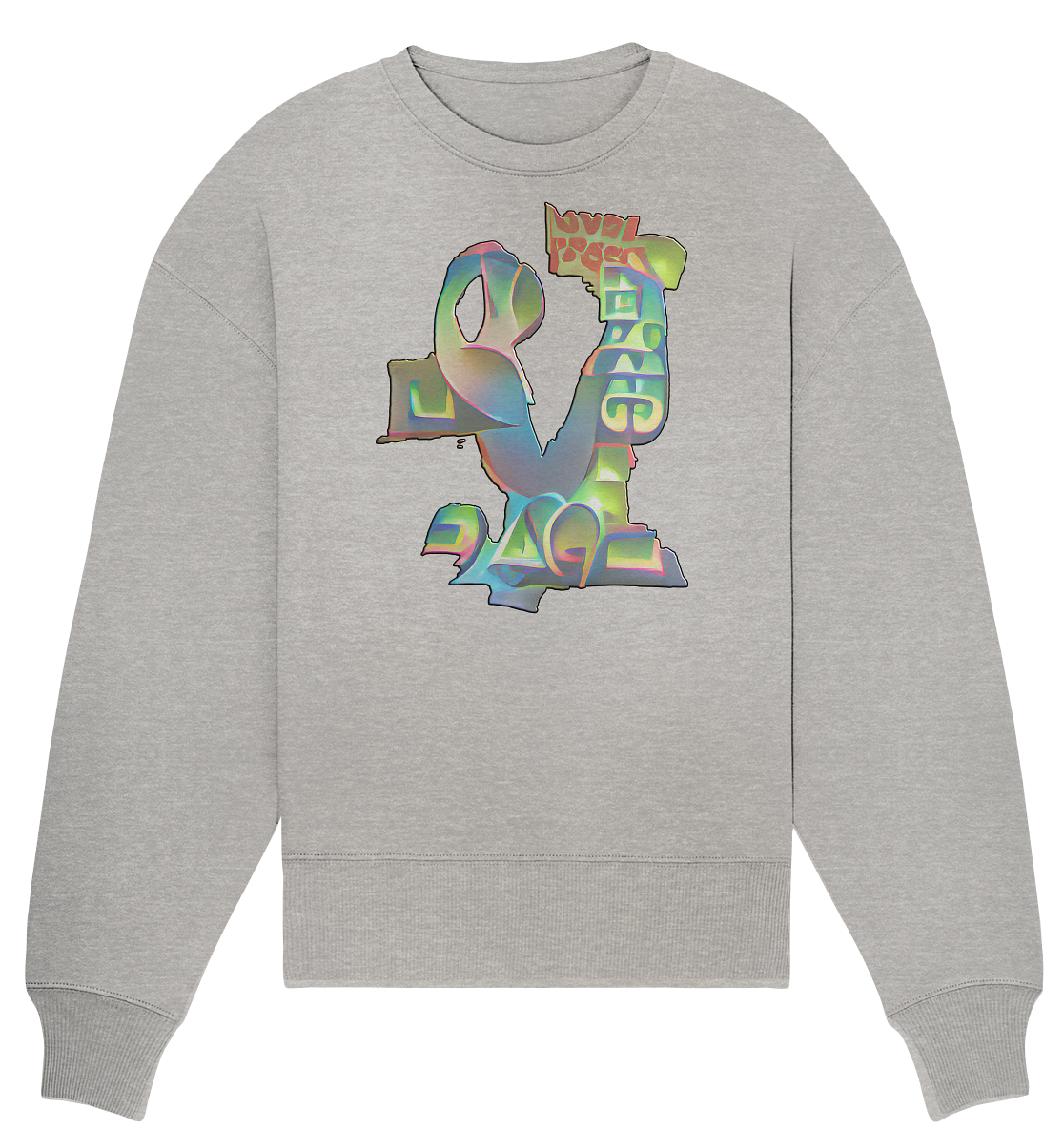 Peace & Love - Organic Oversize Sweatshirt