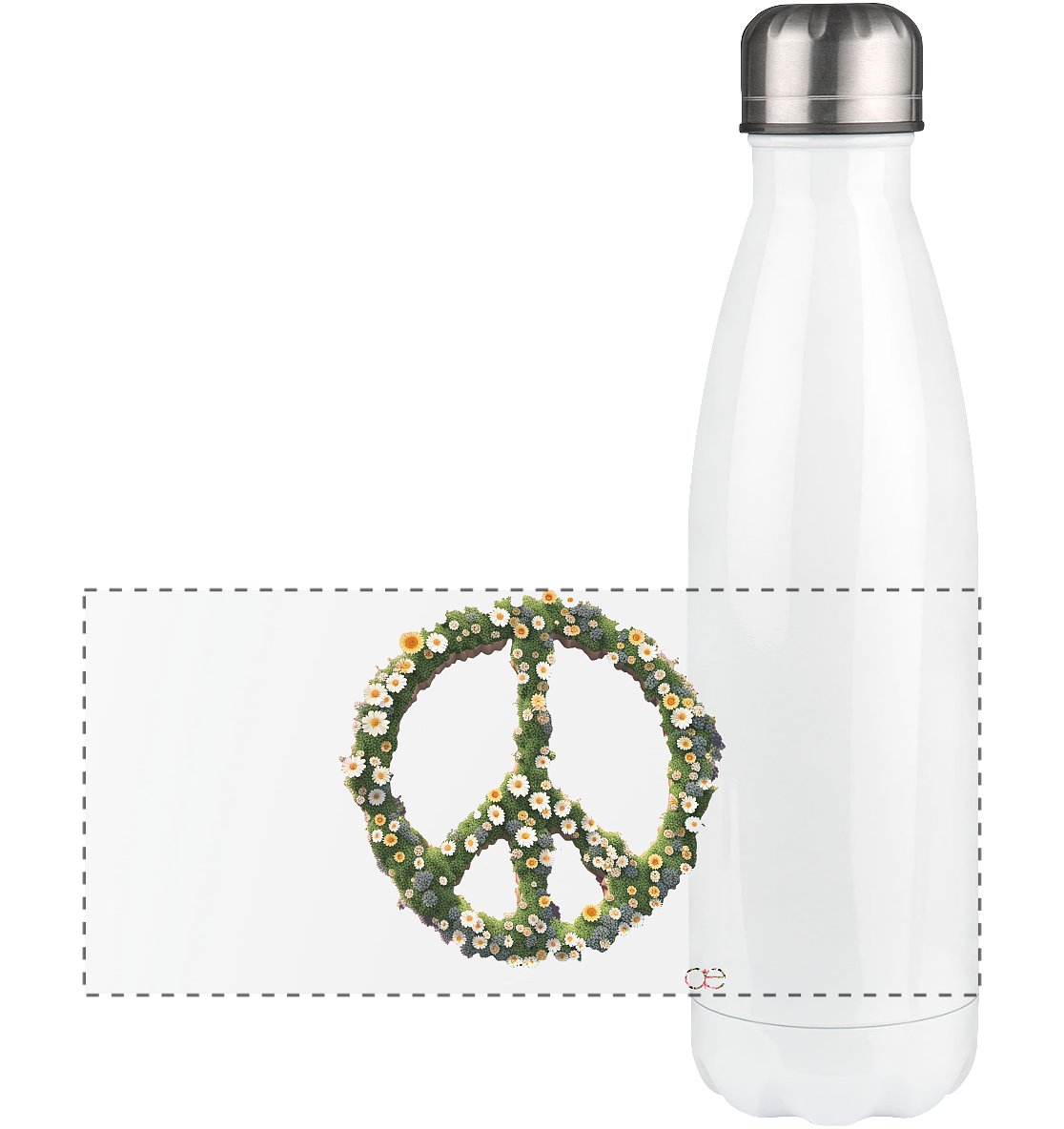 Peace Flower - Panorama Thermoflasche 500ml