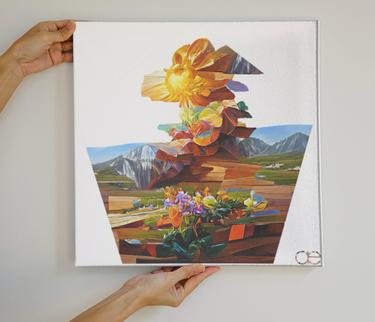 Flowerpots - Leinwand 50x50cm