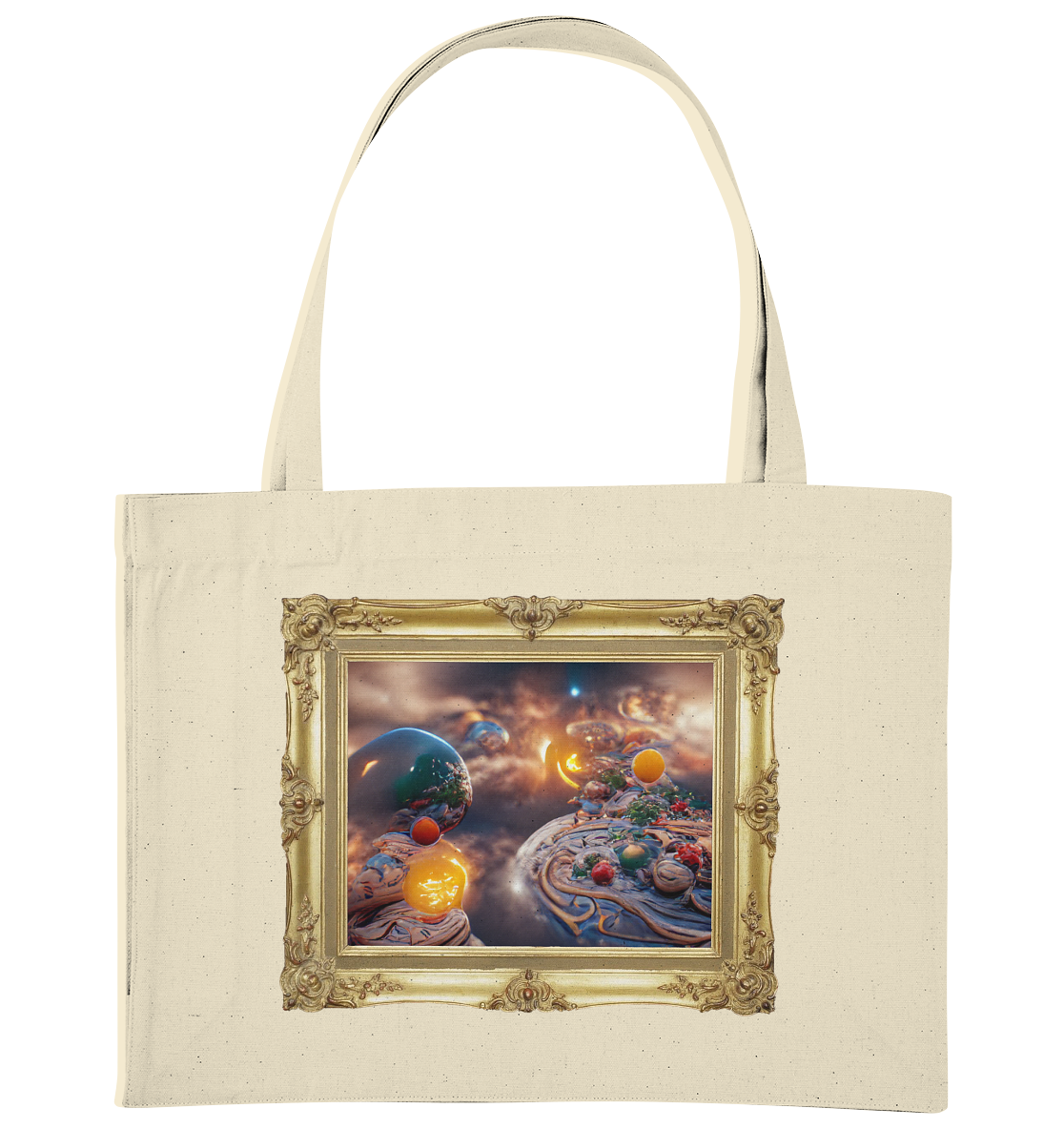 Ai Galaxy Frame - Organic Shopping-Bag