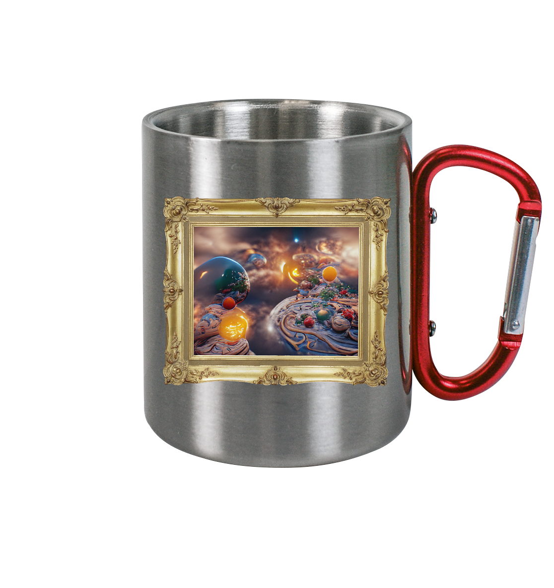 Ai Galaxy Frame - Edelstahl Tasse Karabiner