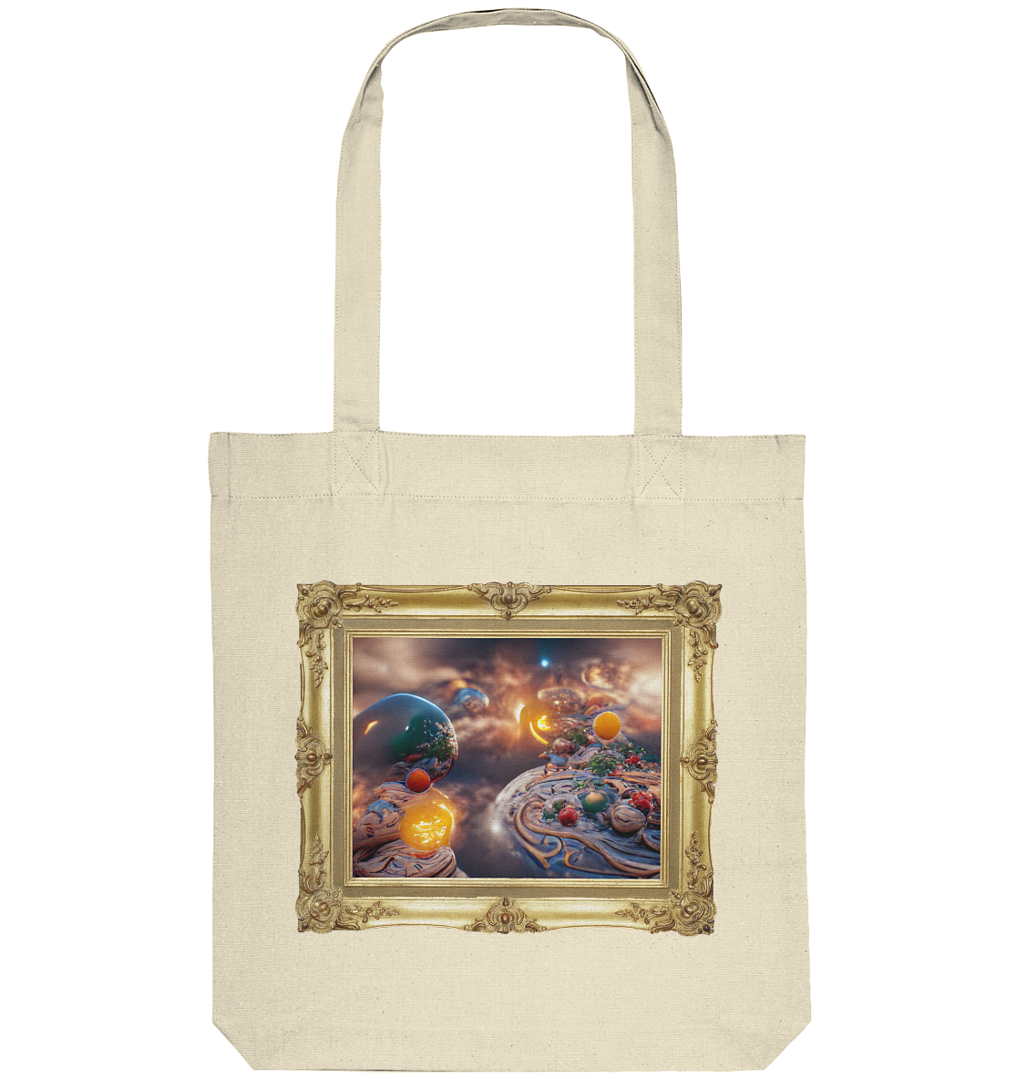Ai Galaxy Frame - Organic Tote-Bag